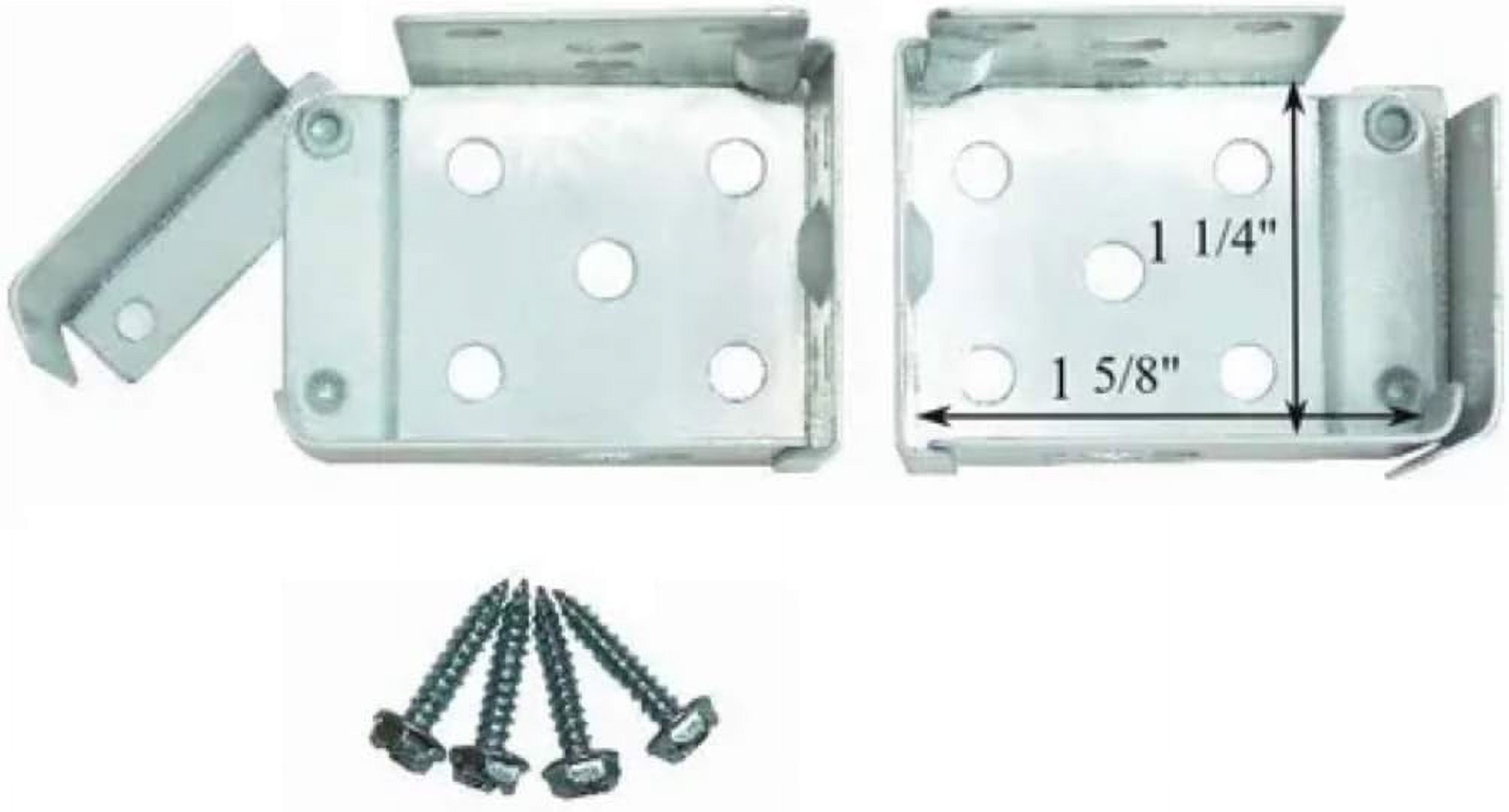 1 pair standard blind swing gate end brackets for 1 1/2" x 1" headrails