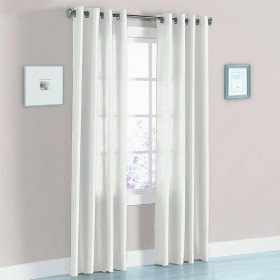 1 panel grommet SEMI SHEER solid panels window curtains 52x 84"or 52x 63" MIRA