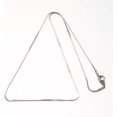 thumbnail image 1 of 1 pc 1Pcs 304 Stainless Steel Snake Chains Necklaces 0.9mm Minimalist Chain Necklace Choker with Lobster Claw Clasps for Men Women Personalized Jewelry Stainless Steel Color 17.7 inch, 1 of 2