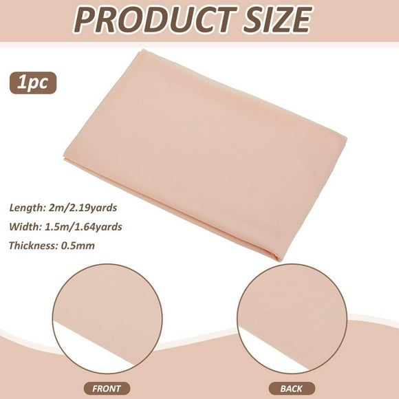 1 pc 2.18 Yards Skin Tone Polyester Making Fabric 59 Inch Wide PeachPuff Color Glossy Surface