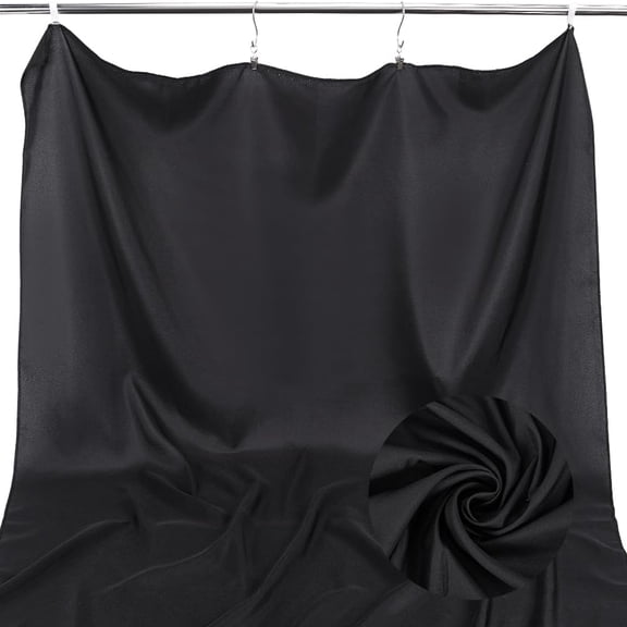 1 pc 3.9x3.2FT Black Polyester Backdrop Muslin Portrait Background Screen with Retaining Clip for Goods Crafts Jewelry Cosmetics Photoshoot