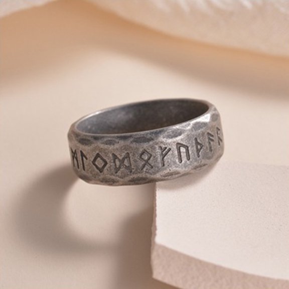 1 pc 304 Stainless Steel Finger Rings for Men Silver 8mm Inner Diameter: 19mm