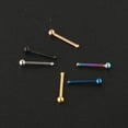 thumbnail image 1 of 1 pc 304 Stainless Steel Round Ball Nose Bone Rings Golden 7mm Pin: 0.8mm Head: 2mm, 1 of 5