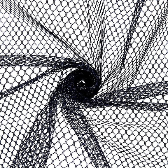 1 pc 59 Inch Black Mesh Fabric By the Yard Polyester Soft Netting Tulle Fishnet Fabric Breathable Voile Solid Sheer Weave Net Cloth
