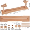 thumbnail image 1 of 1 pc Adjustable Embroidery Frame Hoop Stand Holder Beech Wood Easy Operation Cross Stitch Supplie BurlyWood 58x12x18.5cm Packing: 60.5x13.5x5.5cm, 1 of 7