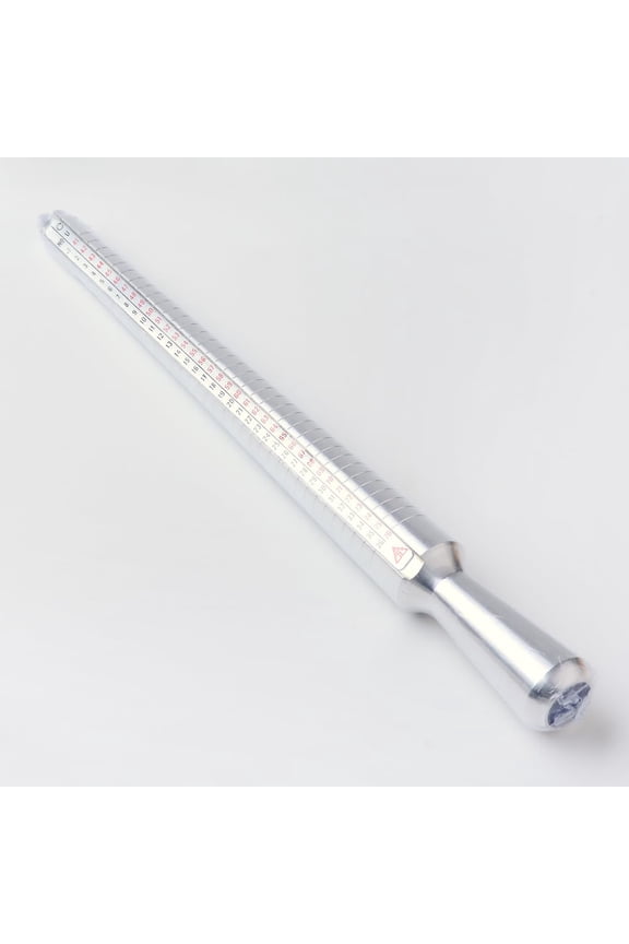 1 pc Aluminium Alloy Ring Size Sticks Ring Mandrel for DIY Jewelry Ring Making Platinum 250x12~24mm