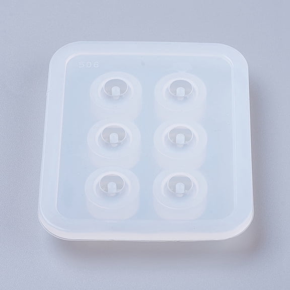 1 pc Bead Silicone Molds Resin Casting Molds For UV Resin Epoxy Resin Jewelry Making Abacus White 7.2x5.9x1cm Inner: 12mm