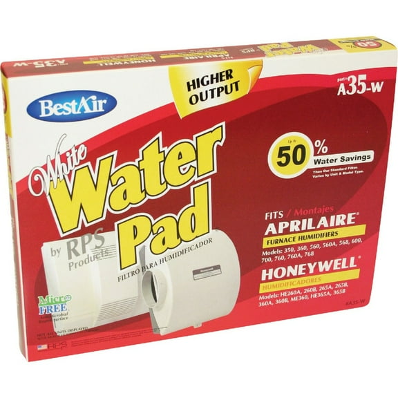 BestAir White WaterPad A35W Humidifier Wick Filter A35W-PDQ-6 A35W-PDQ-6 437147