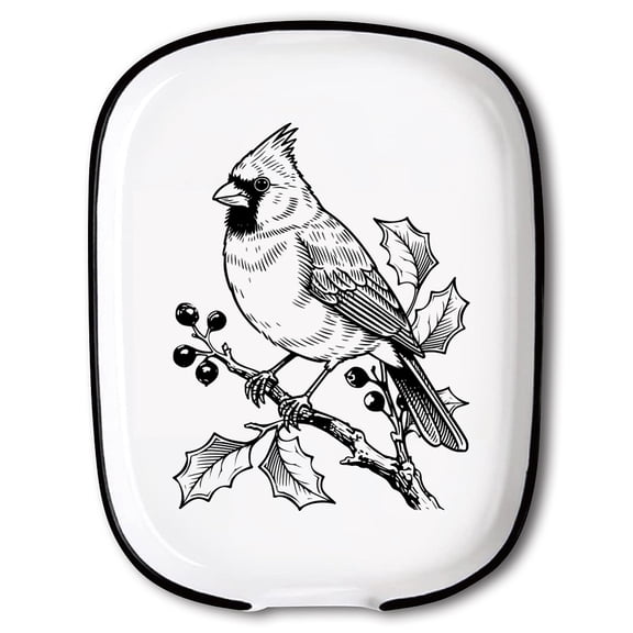 1 pc Ceramic Spoon Rest Spoon Holder for Kitchen Counter Bird 150x115mm