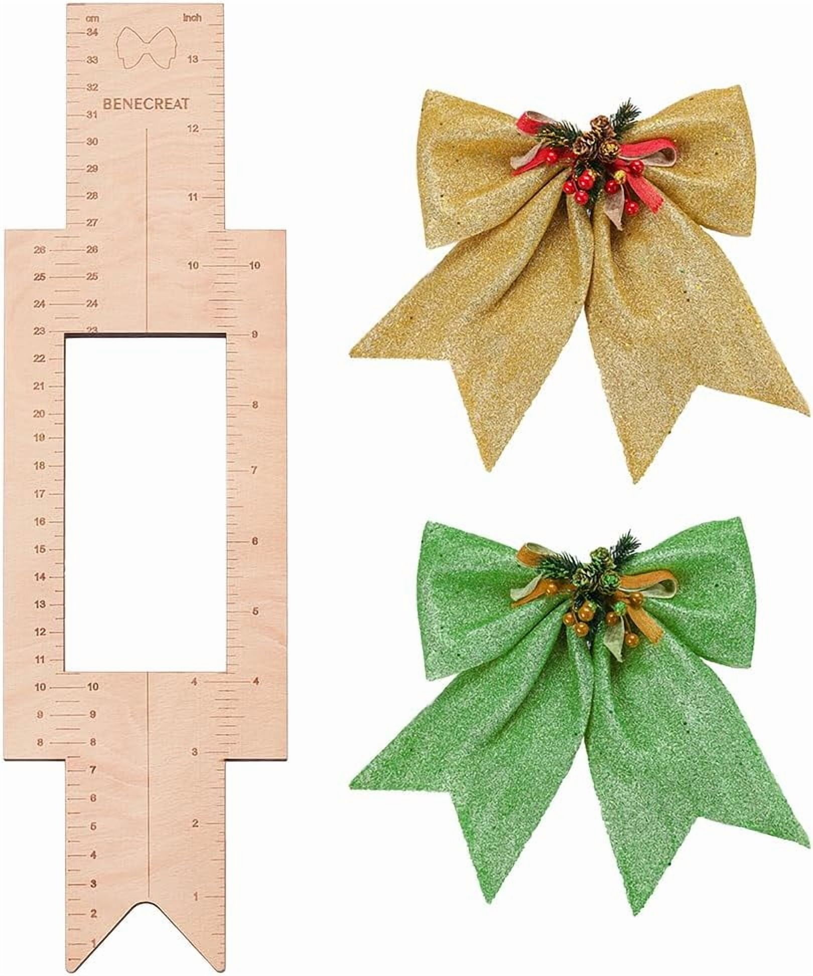 1 pc Cheer Bow Template Ruler 13.78x3.94Inch Large Wood Template Rulers ...