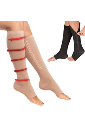 1 pc Compression Socks Zip Sox Pressure Socks Stovepipe Socks Zipper Socks