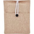 thumbnail image 1 of 1 pc Cotton Linen Book Sleeve with Button Front Pocket Book Protector Fabric Book Covers for Book Lovers Rectangle BurlyWood 25x19x1.45cm Material: Cotton Linen, 1 of 8