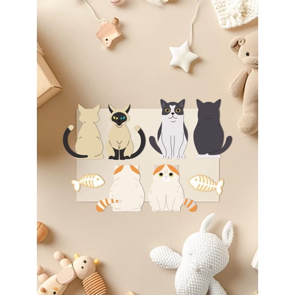 1 pc Cute Kitten Theme Carbon Steel Cutting Dies Stencils for DIY Scrapbooking Photo Album Decorative Embossing Paper Card Cat Shape for Handmade