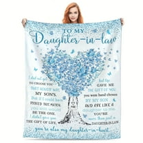 1 pc Daughter in Law Gifts Gifts for Daughter in Law Blanket Gift for Future Daughter in Law Daughter in Law Birthday Wedding Gifts Unique Best Daughter