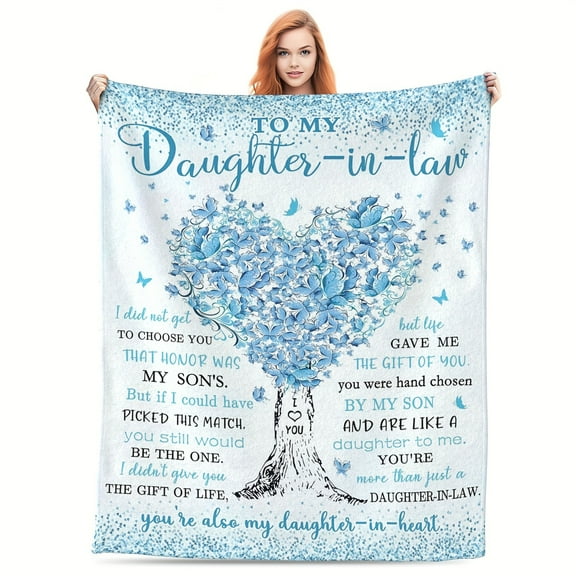 1 pc Daughter in Law Gifts Gifts for Daughter in Law Blanket Gift for Future Daughter in Law Daughter in Law Birthday Wedding Gifts Unique Best Daughter