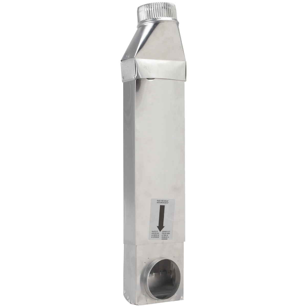 Dundas Jafine Space Saver Dryer Vent Periscope - 90 Deg Inlet/Straight Outlet - 1 Pc, 28-45 In — Indoor & Outdoor Use, NEC-Compliant