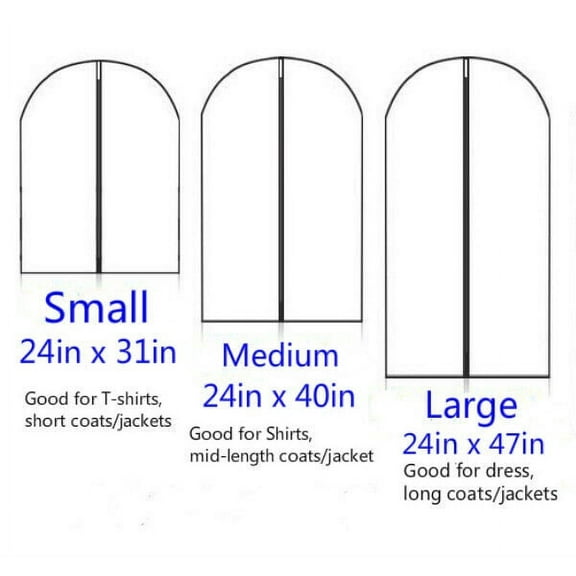 1 pc Dustproof Clothes Garment Suit Dress Jacket Storage Bag Cover Travel Coat