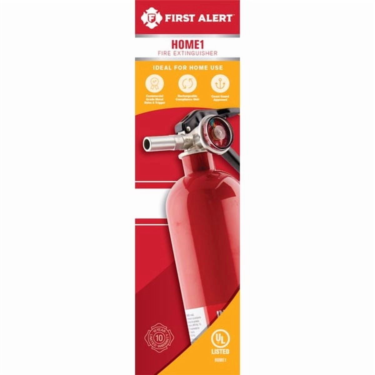 First Alert 2-1/2 lb Fire Extinguisher For Household OSHA/US Coast Guard Agency Approval (Pack of 4)