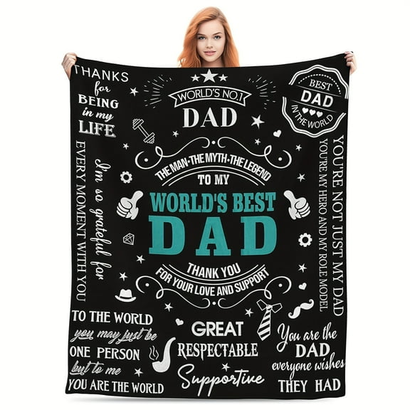1 pc Gifts for Dad Dad Birthday Gifts Ideas Dad Gifts Throw Blanket Best Dad Ever Gifts Dad Gifts from Daughter Son Christmas Dad Gifts Xmas Presents for Dad Father Gifts