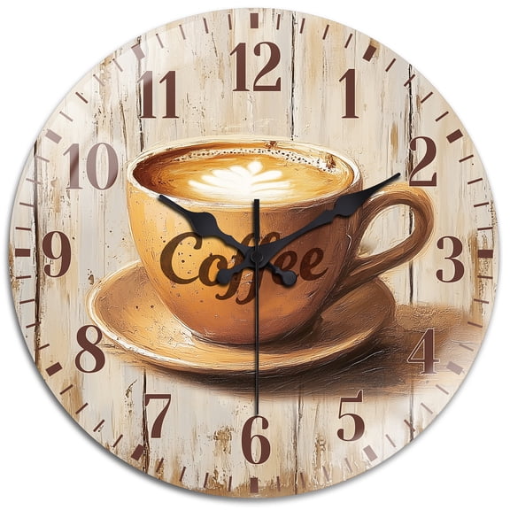 1 pc Glass Wall Clock for Home Living Room Bedroom Decoration Coffee 300x300mm