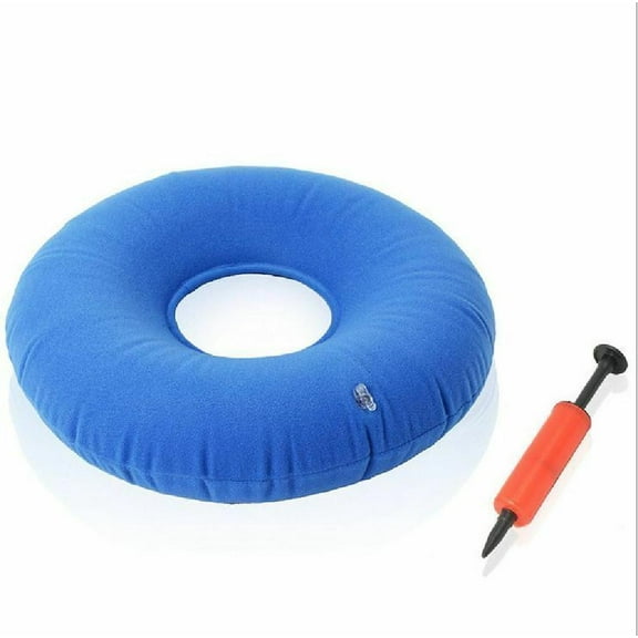 1 pc Inflatable Vinyl Ring Round Seat Cushion Medical Hemorrhoid Pillow Donut