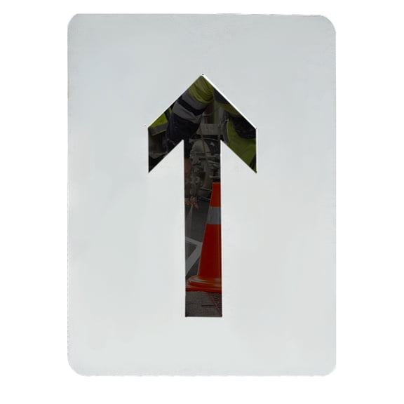 1 pc Iron Sign Stickers Arrow Public Sign for Wall Door Accessories Sign Platinum 300x201x0.5mmDIY