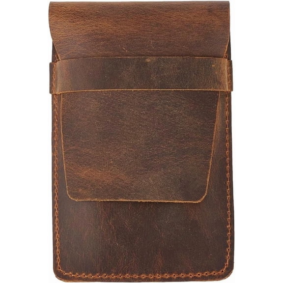 1 pc Leather Cigar Case Cigarette Box Rectangle Coconut Brown 130x85x29mm art