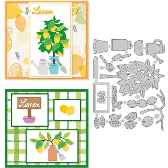 1 pc Lemon Carbon Steel Cutting Dies Stencils for DIY Scrapbooking Photo Album Decorative Embossing Paper Card Lemon 109x139x0.8mm
