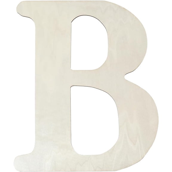 1 pc Letter Unfinished MDF Sheets Letter B 395x325x0.4mm