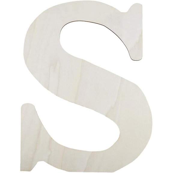 1 pc Letter Unfinished MDF Sheets Letter S 395x295x0.4mm