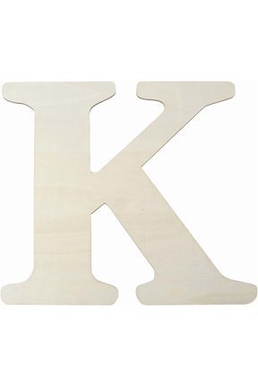 1 pc Letter Unfinished Sheets Letter K 390x355x0.4mm