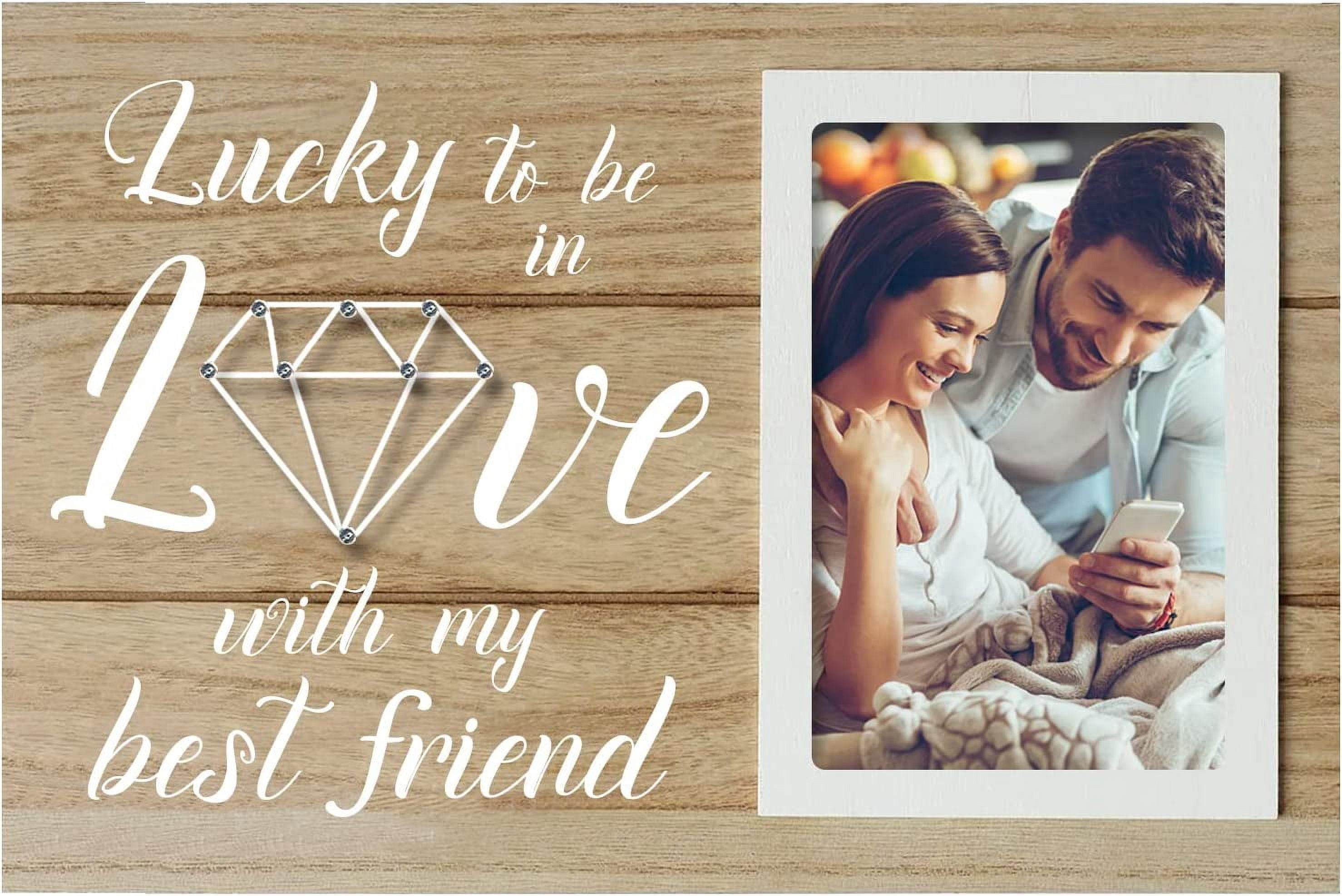 Tripping Frame 1 pc Lovers Romantic Picture Frame Engagement Wedding Gifts for Engaged ...