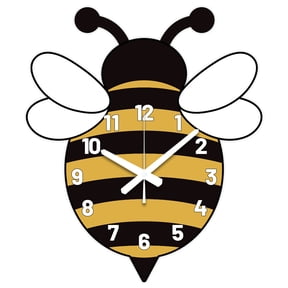 1 pc MDF Wall Clock for Home Living Room Bedroom Decoration Bees 330x385mm