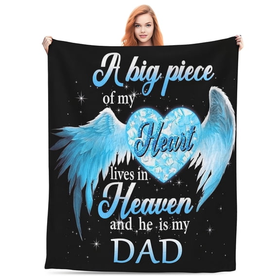 1 pc Memorial Gifts for Loss of Dad Bereavement Gifts Blanket Sympathy Gift Bereavement Gifts for Loss of Father in Memory of Dad Remembrance Gifts Ideas for Loss of Loved One
