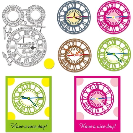 1 pc Metal Clock Dies for Scrapbooking Paper Craft Card Making Stencils