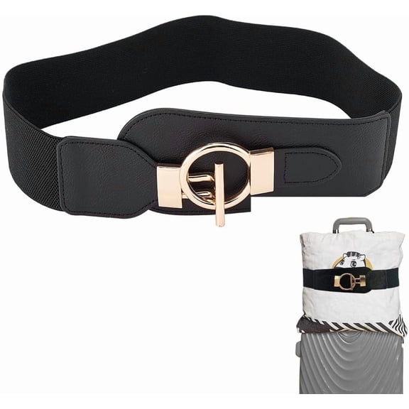 1 pc Nylon Imitation Leather Adjustable Luggage Straps Luggage Cases Ratchet Ties with Alloy Toggle Clasp Black 850x87x10mm for DIY