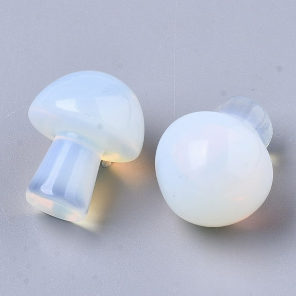 1 pc Opalite GuaSha Stone Gua Sha Scraping Massage Tool for SPA Relaxing Meditation Massage Undyed Mushroom Shaped 21x16mm