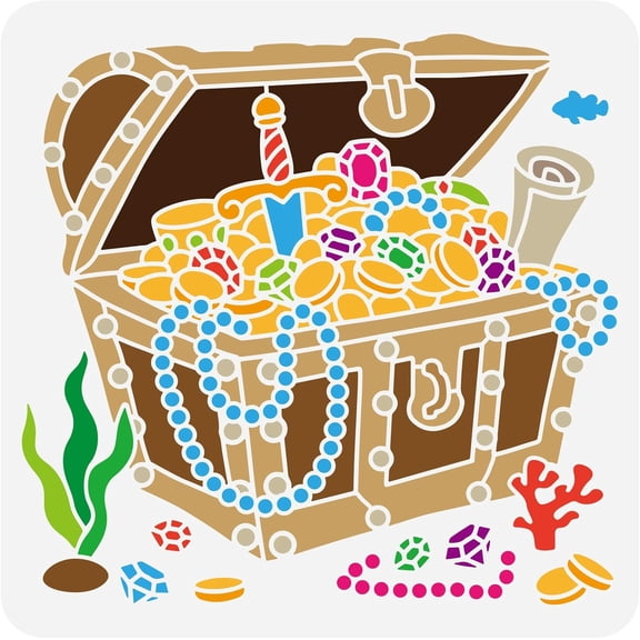 1 pc PET Hollow Out Drawing Painting Stencils for DIY Scrapbook Photo Album Box Pattern 30x30cm
