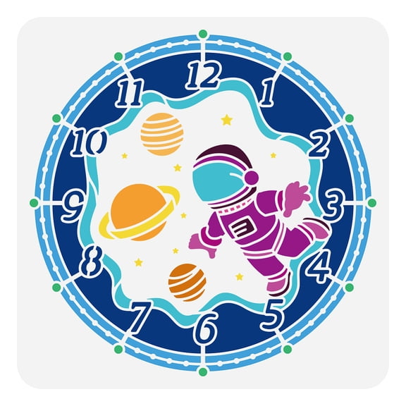 1 pc PET Hollow Out Drawing Painting Stencils for DIY Scrapbook Photo Album Clock 30x30cm DIY