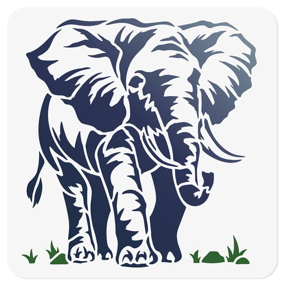 1 pc PET Hollow Out Drawing Painting Stencils for DIY Scrapbook Photo Album Elephant 300x300mm