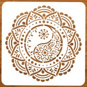 1 pc PET Hollow Out Drawing Painting Stencils for DIY Scrapbook Photo Album Floral 300x300mm