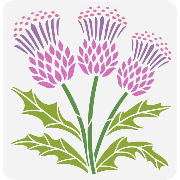 1 pc PET Hollow Out Drawing Painting Stencils for DIY Scrapbook Photo Album Flower Pattern 30x30cm art