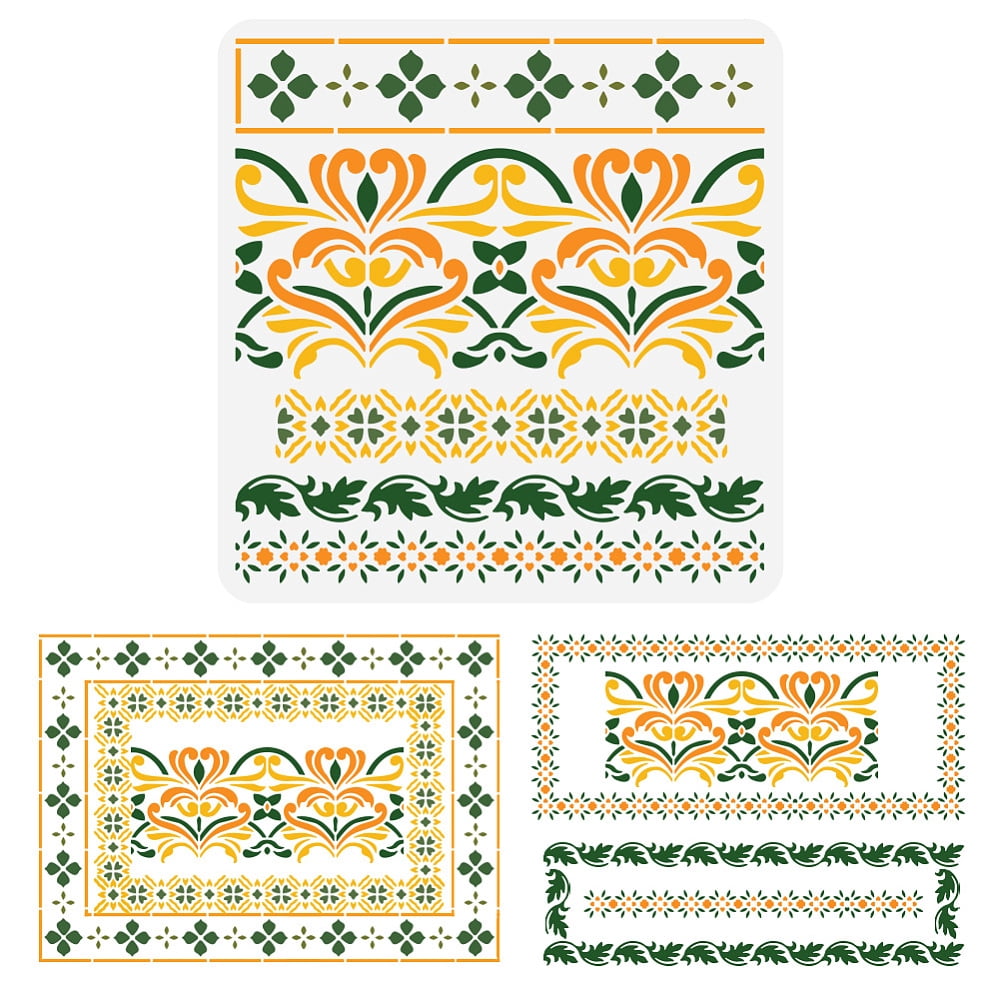1 pc PET Hollow Out Drawing Painting Stencils for DIY Scrapbook Photo ...