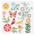 thumbnail image 1 of 1 pc PET Hollow Out Drawing Painting Stencils for DIY Scrapbook oto Album Butterfly 30x30cm, 1 of 7