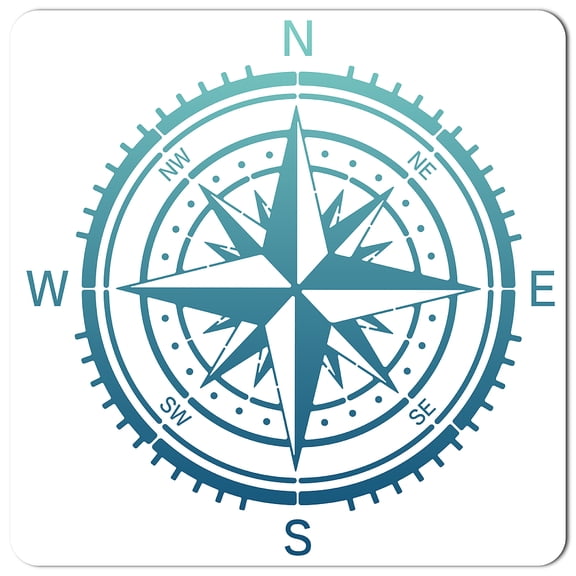 1 pc PET Plastic Drawing Painting Stencils Templates Square White Compass Pattern 30x30cm