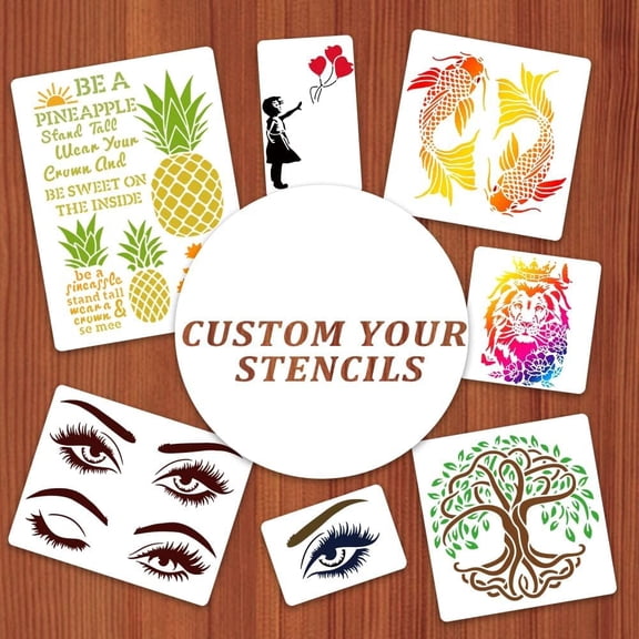 1 pc PET Plastic Drawing Painting Stencils Templates White 147x104x0.25mm for Handmade