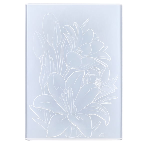 1 pc PP Plastic Embossing Folder Templates Textured Background Embossing Folders for Card Scrapbooking Paper Craft Making Flower 160x105x6mm