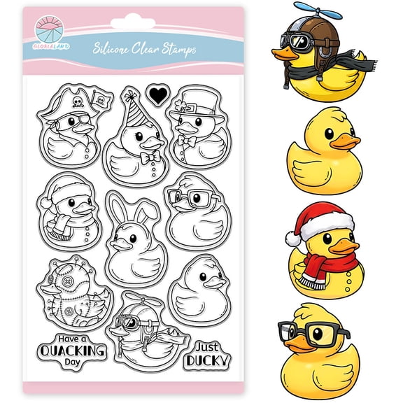 1 pc PVC Clear Stamps for DIY Scrapbooking Photo Album Decorative Cards Making Stamp Sheets Duck 160x110mmDIY