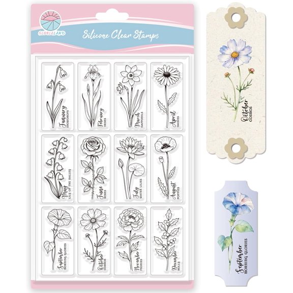 1 pc PVC Clear Stamps for DIY Scrapbooking Photo Album Decorative Cards Making Stamp Sheets Flower 160x110mm