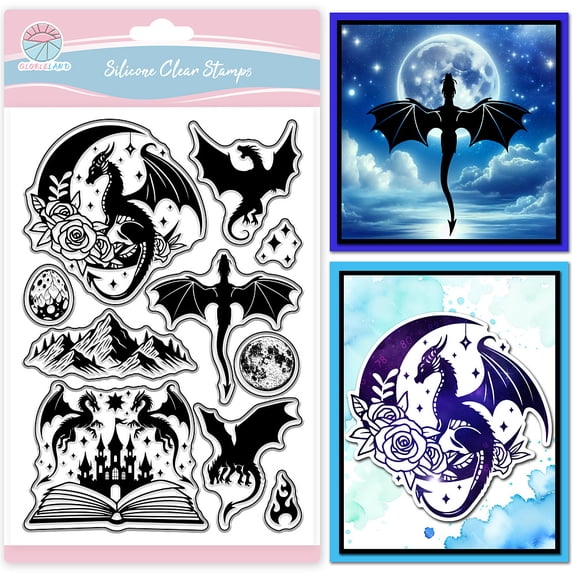 1 pc PVC Clear Stamps for DIY Scrapbooking Photo Album Decorative Cards Stamp Sheets Dragon 160x110mm